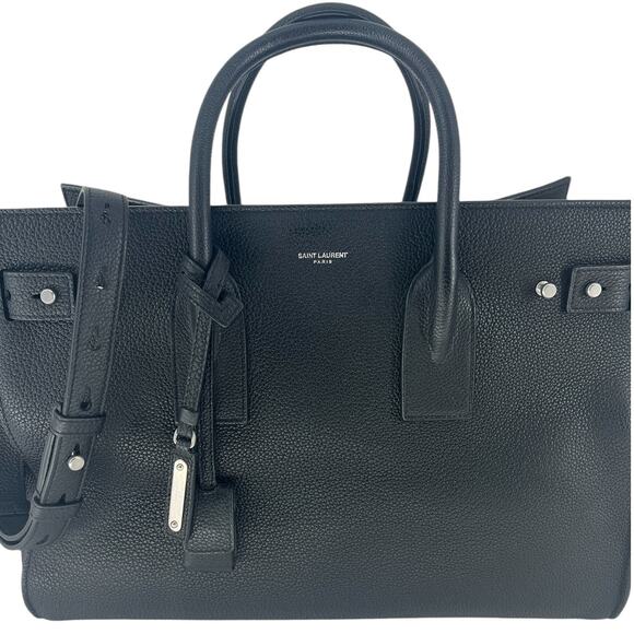 Saint Laurent Sac de Jour Souple Bag Leather Bag in Medium Black Silver - Picture 4 of 16